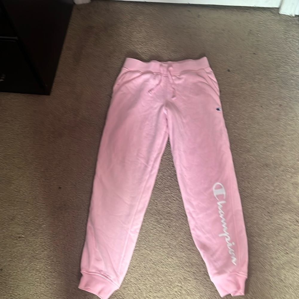 Pink champion, sweatpants kid size